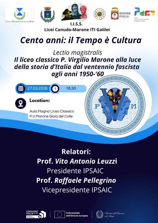 Cento anni il tempo è Cultura(locandina)